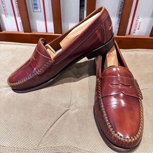 Nordstrom Men's Brown Leather Penny Loafers